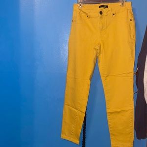 Mustard yellow pants!